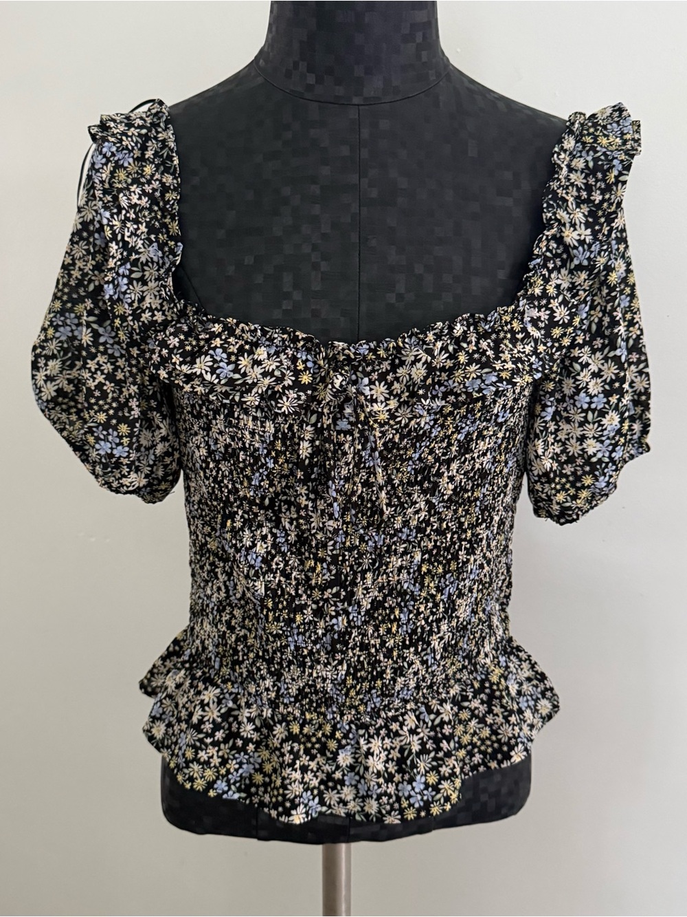 Heatherly Floral Smocked Top